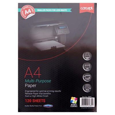 Concept A4 Copier Paper - 120 Sheets-Printer & Copier Paper-Concept|Stationery Superstore UK