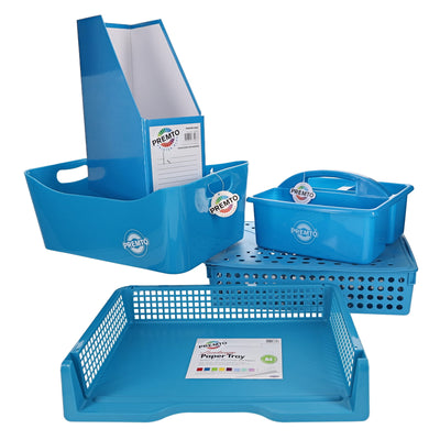 Premto Multipack | Storage Solutions Printer Blue - Pack of 5-File Boxes-Premto|Stationery Superstore UK