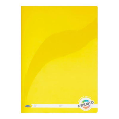 Premto A4 Durable Cover Manuscript Book - 120 Pages - Sunshine Yellow-Manuscript Books-Premto|Stationery Superstore UK