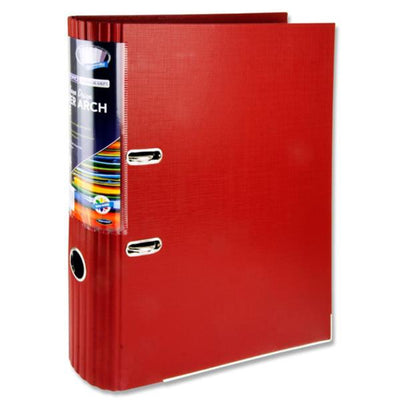 Premier Office A4 Curved Spine Lever Arch File - Red-Lever Arch Files-Premier Office|Stationery Superstore UK