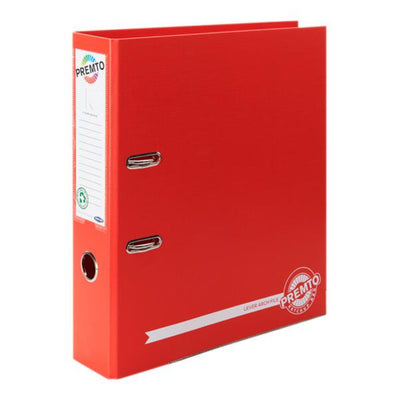 Premto A4 Lever Arch File - Ketchup Red-Lever Arch Files-Premto|Stationery Superstore UK