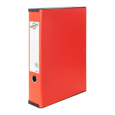 Premto Heavy Duty Box File - Ketchup Red-File Boxes-Premto|Stationery Superstore UK