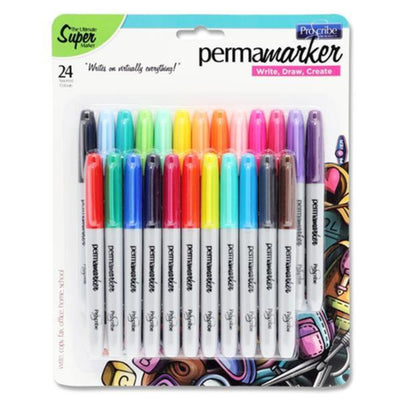 Pro:Scribe Bullet Tip Permanent Markers - Pack of 24-Markers-Pro:Scribe|Stationery Superstore UK