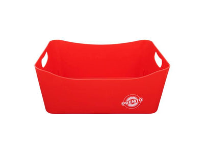 Premto Large Storage Basket - 340x225x140mm - Ketchup Red-Storage Boxes & Baskets-Premto|Stationery Superstore UK