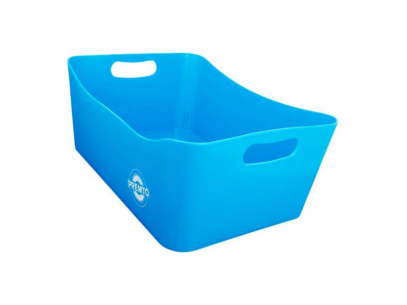 Premto Large Storage Basket - 340x225x140mm - Printer Blue-Storage Boxes & Baskets-Premto|Stationery Superstore UK