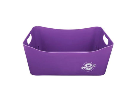 Premto Large Storage Basket - 340x225x140mm - Grape Juice Purple-Storage Boxes & Baskets-Premto|Stationery Superstore UK