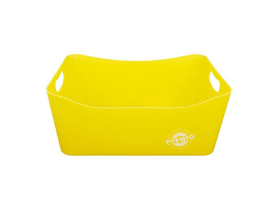 Premto Large Storage Basket - 340x225x140mm - Sunshine Yellow-Storage Boxes & Baskets-Premto|Stationery Superstore UK