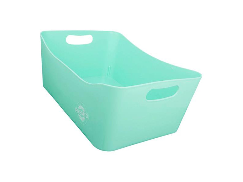 Premto Pastel Large Storage Basket - 340x225x140mm - Mint Magic Green-Storage Boxes & Baskets-Premto|Stationery Superstore UK