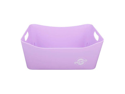 Premto Pastel Large Storage Basket - 340x225x140mm - Wild Orchid Purple-Storage Boxes & Baskets-Premto|Stationery Superstore UK