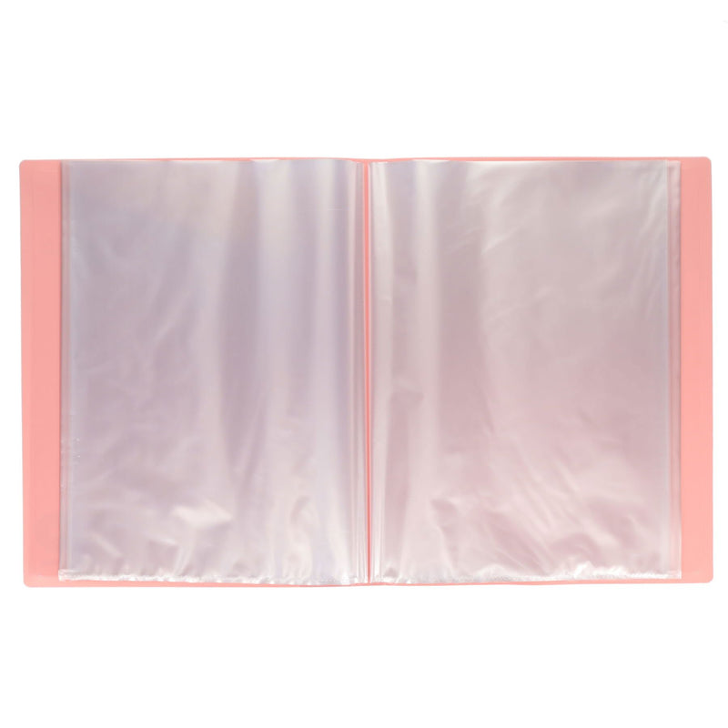 Premto Pastel A4 40 Pocket Display Book - Pink Sherbet-Display Books-Premto|Stationery Superstore UK