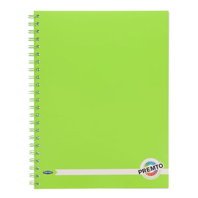 Premto A4 Wiro Notebook - 200 Pages - Caterpillar Green-A4 Notebooks-Premto|Stationery Superstore UK