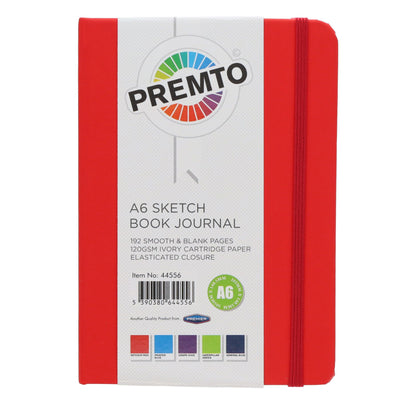 Premto A6 Journal & Sketch Book - 192 Pages - Ketchup Red-Sketchbooks-Premto|Stationery Superstore UK