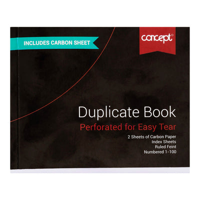 Concept 4x5 Duplicate Book - 100 Sheets-Carbon Paper-Concept|Stationery Superstore UK