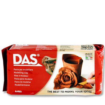 DAS Air Hardening Modelling Clay - Terracotta - 1/2kg-Modelling Clay-DAS|Stationery Superstore UK