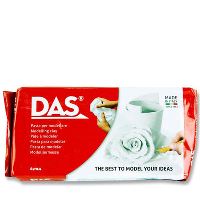 DAS Air Hardening Modelling Clay - White - 1kg-Modelling Clay-DAS|Stationery Superstore UK