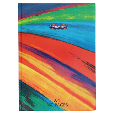 Premier A4 Hardcover Notebook - 160 Pages - Rainbow-A4 Notebooks-Premier|Stationery Superstore UK