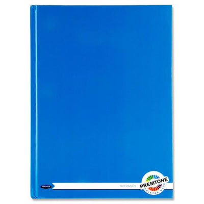 Premto A4 Hardcover Notebook - 160 Pages - Printer Blue-A4 Notebooks-Premto|Stationery Superstore UK