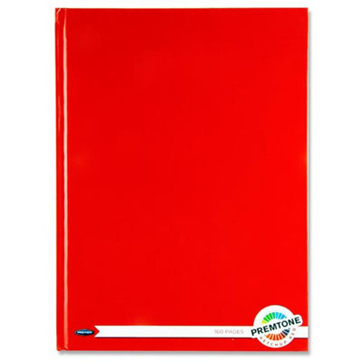 Premto A4 Hardcover Notebook - 160 Pages - Ketchup Red-A4 Notebooks-Premto|Stationery Superstore UK