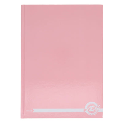 Premto Pastel A4 Hardcover Notebook - 160 Pages - Pink Sherbet-A4 Notebooks-Premto|Stationery Superstore UK