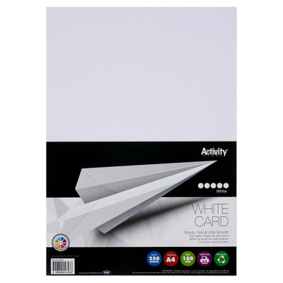 Premier Activity A4 Card - 160 gsm - White - 250 Sheets-Craft Paper & Card-Premier|Stationery Superstore UK