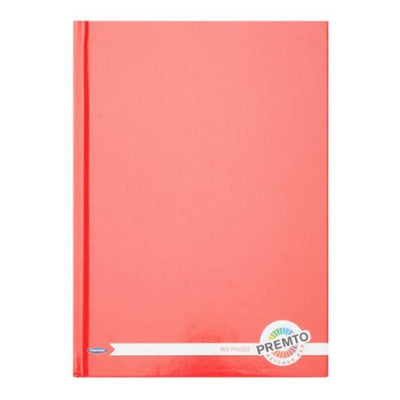 Premto A5 Hardover Notebook - 160 Pages - Ketchup Red-A5 Notebooks-Premto|Stationery Superstore UK