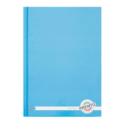 Premto A5 Hardover Notebook - 160 Pages - Printer Blue-A5 Notebooks-Premto|Stationery Superstore UK