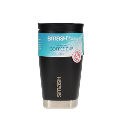 Smash Stainless Steel Barista Buddy 350ml - Black-Coffee Cups-Smash|Stationery Superstore UK