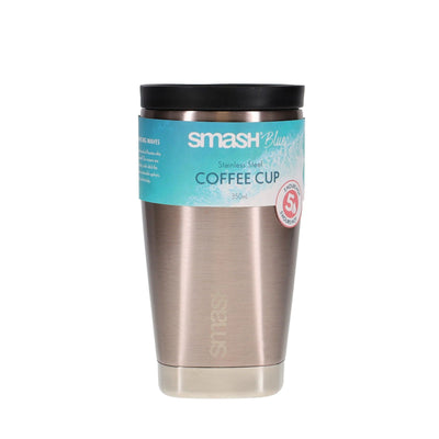 Smash Stainless Steel Barista Buddy 350ml - Silver-Coffee Cups-Smash|Stationery Superstore UK