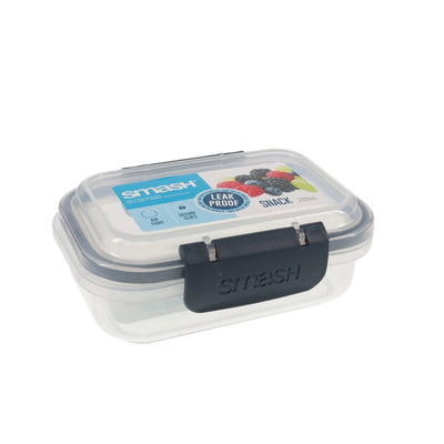 Smash Leakproof Snack Box - 220ml - Black-Lunch Boxes-Smash|Stationery Superstore UK