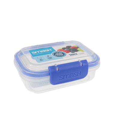 Smash Leakproof Snack Box - 220ml - Blue-Lunch Boxes-Smash|Stationery Superstore UK