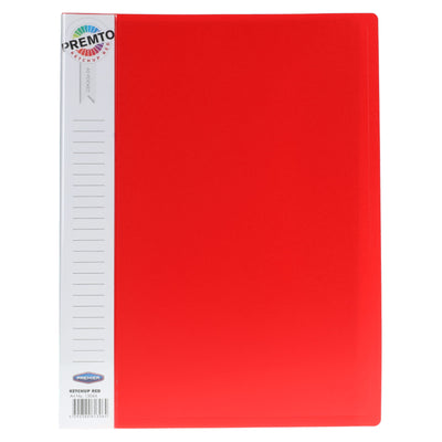 Premto A4 40 Pocket Display Book - Ketchup Red-Display Books-Premto|Stationery Superstore UK