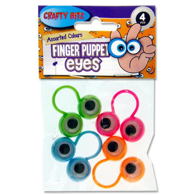 Crafty Bitz Finger Puppet Eyes - Set of 4-Goggly Eyes-Crafty Bitz|Stationery Superstore UK