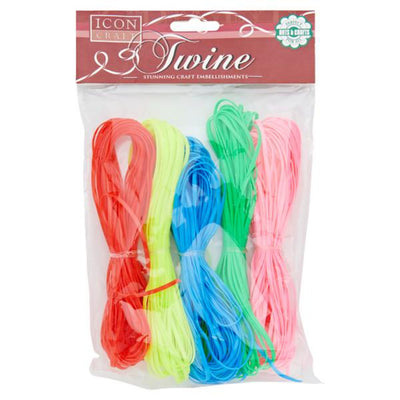Icon Craft Twine - 10m - Pack of 5-Threads & Strings-Icon|Stationery Superstore UK