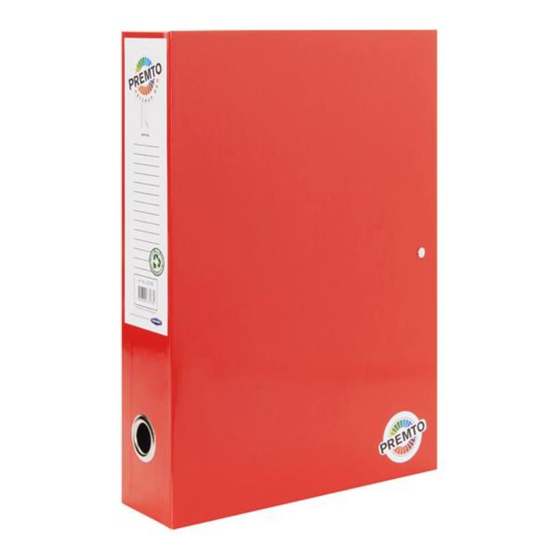 Premto Box File - Ketchup Red-File Boxes-Premto|Stationery Superstore UK