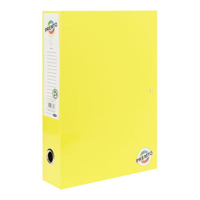 Premto Box File - Sunshine Yellow-File Boxes-Premto|Stationery Superstore UK