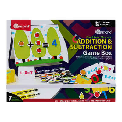 Ormond Play & Learn Magnetic Addition & Substraction Game Box-Educational Games-Ormond|Stationery Superstore UK