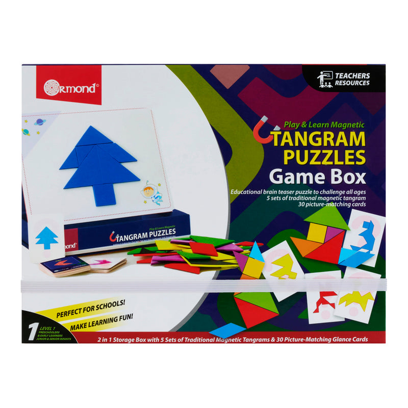 Ormond Play & Learn Tangram Puzzles Game Box-Educational Games-Ormond|Stationery Superstore UK