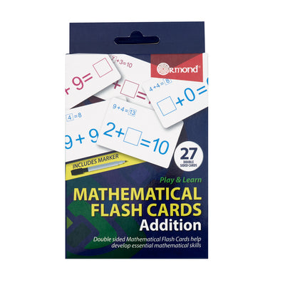Ormond Mathematical Flash Cards - Addition - Pack of 27-Educational Games-Ormond|Stationery Superstore UK