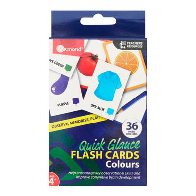 Ormond Quick Glance Flash Cards - Colours - 36 Cards-Educational Games-Ormond|Stationery Superstore UK