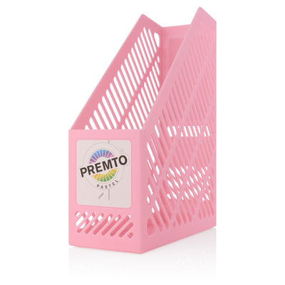Premto Magazine Organiser - Pastel - Pink Sherbet-Magazine Organiser-Premto|Stationery Superstore UK