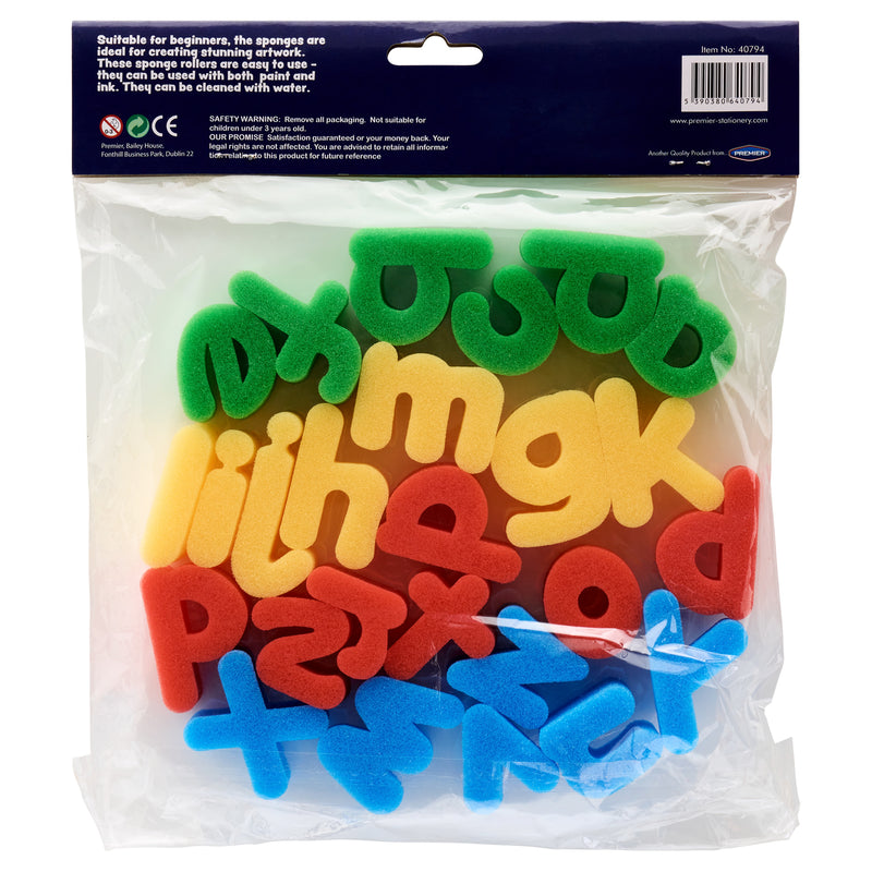 World of Colour Sponge Alphabet - Lower Case - Pack of 26-Daubers & Blenders-World of Colour|Stationery Superstore UK