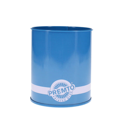 Premto Tin Pencil Pot - Printer Blue-Desk Tidy-Premto|Stationery Superstore UK