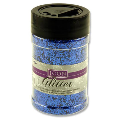 Icon Glitter - 110g - Royal Blue-Sequins & Glitter-Icon|Stationery Superstore UK