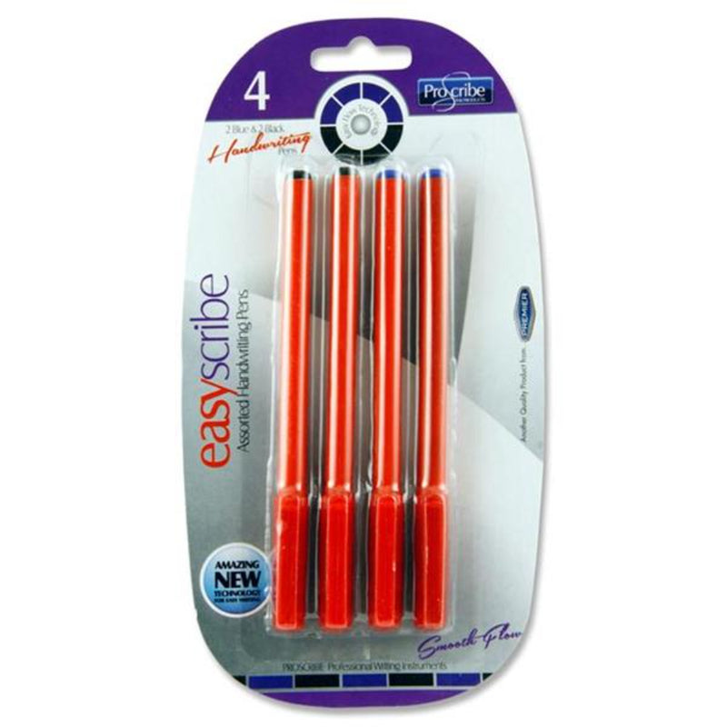 Pro:Scribe Easyscribe Handwriting Pens - Pack of 4-Handwriting Pens-Pro:Scribe|Stationery Superstore UK