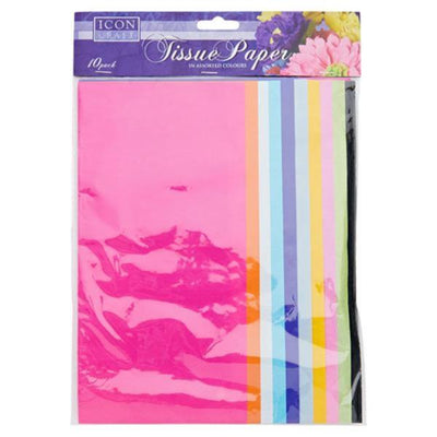Icon Tissue Paper - Bright Colours - Pack of 10 Sheets-Tissue Paper-Icon|Stationery Superstore UK