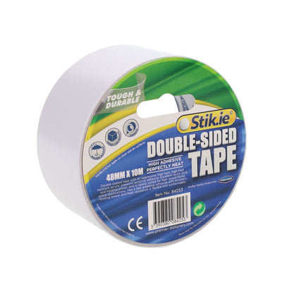 Stik-ie High Adhesive Double Sided Tape 10m x 48mm-Multipurpose Tape-Stik-ie|Stationery Superstore UK