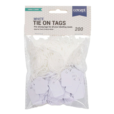 Strung Tags - 18X29mm - Pack of 200-Labels-Premier Office|Stationery Superstore UK