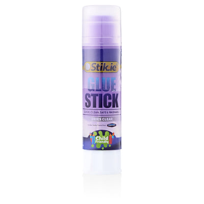 Stik-ie Coloured Transparent Glue Stick - Purple-Craft Glue & Office Glue-Stik-ie|Stationery Superstore UK