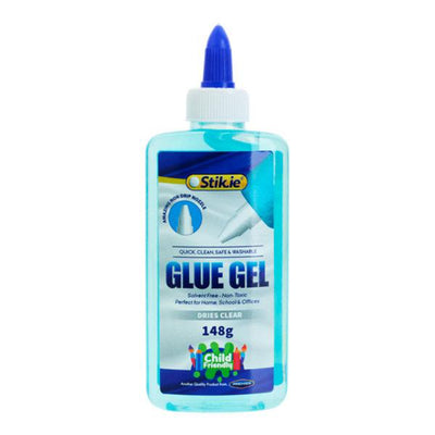 Stik-ie Easy Flow Gel Glue - 148g - Blue-Craft Glue & Office Glue-Stik-ie|Stationery Superstore UK