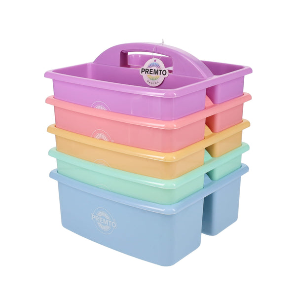 Pastel storage caddy pack of 5 - stationery superstore uk